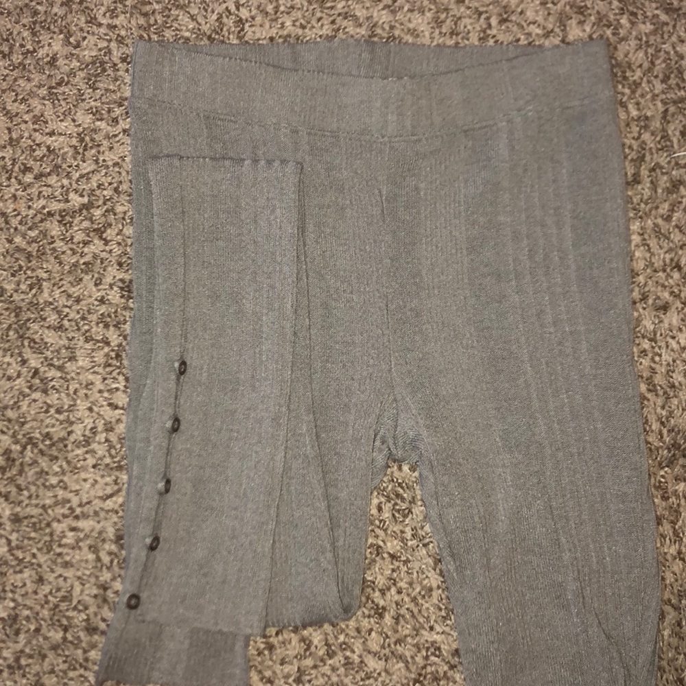 Free People sweater leggings with buttons